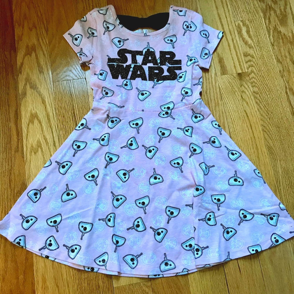 Pink Star Wars Bow-Back Dress